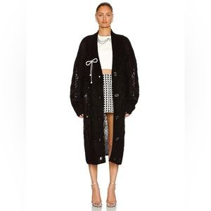 AREA Distressed Oversized Cardigan